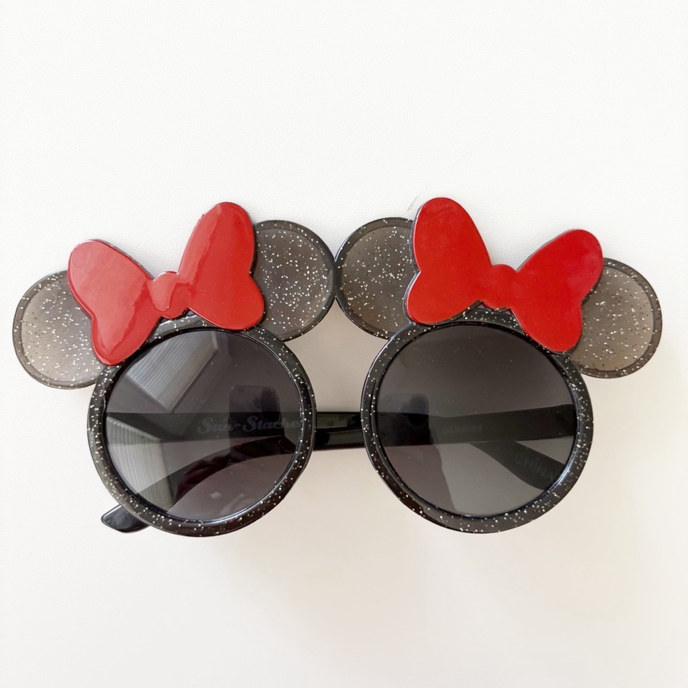 Disney Minnie Mouse Kids Bow Glitter Sunglasses
